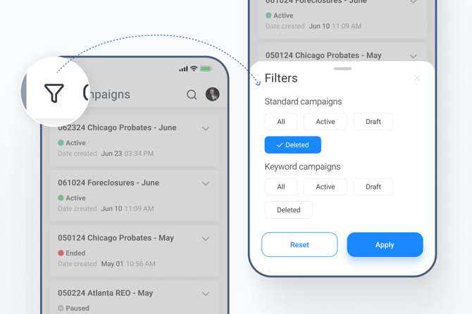 Folder filtering