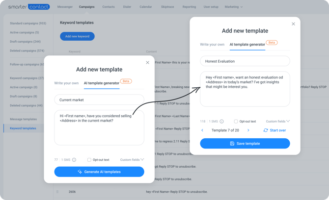 AI template generator