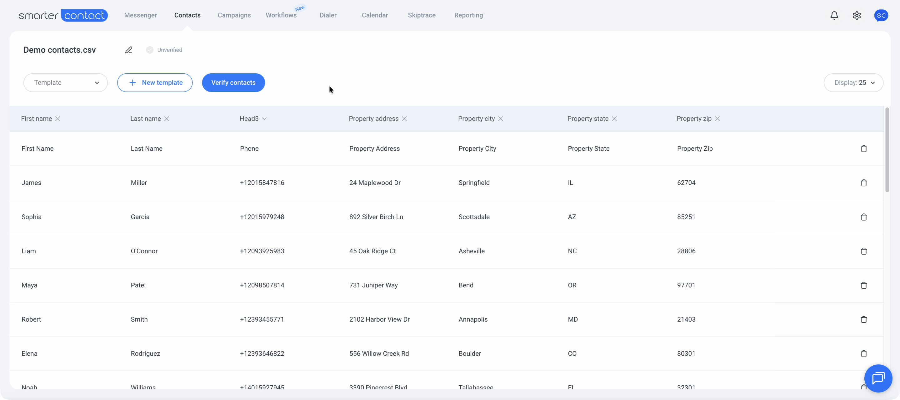 Intelligent Contact Import